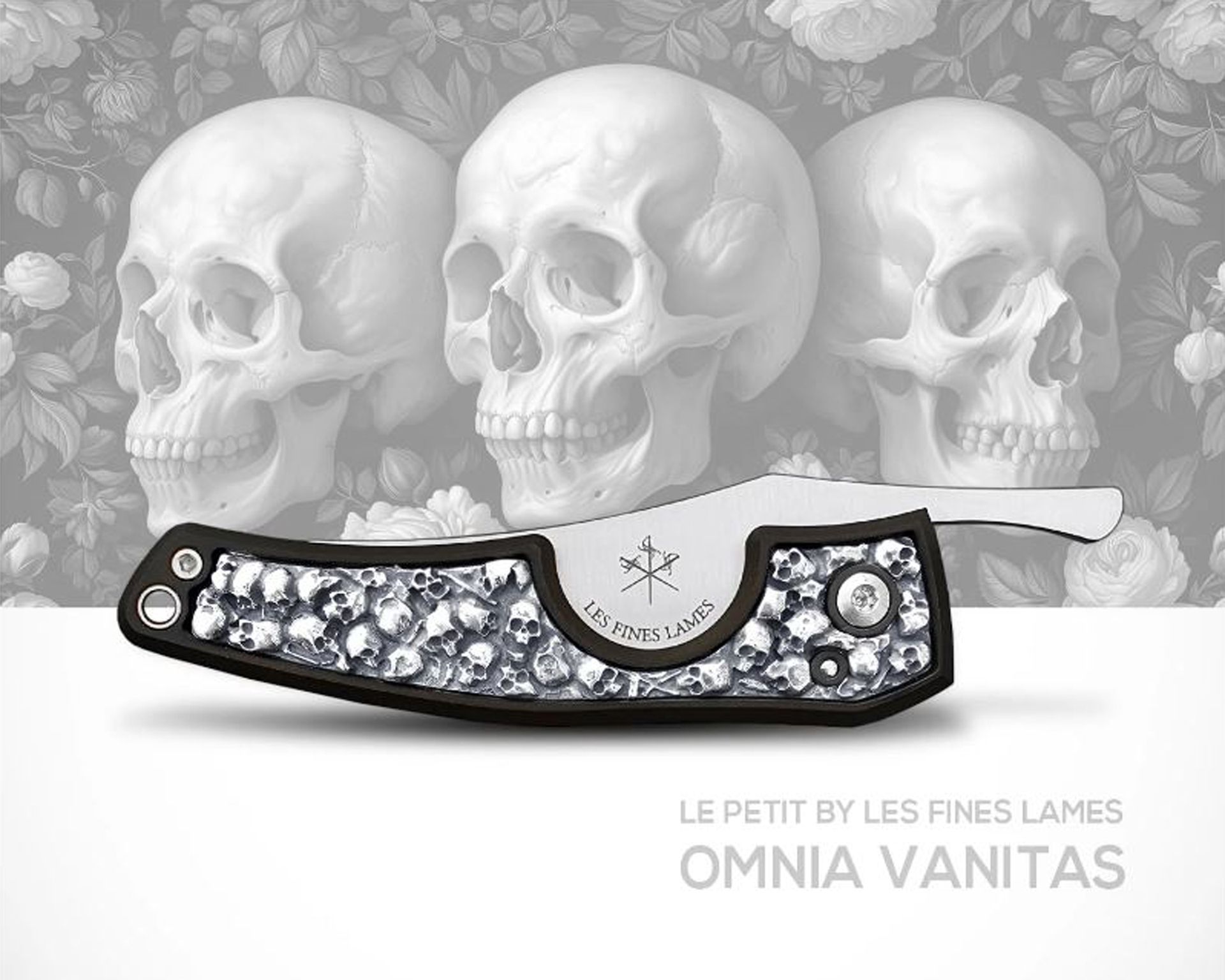 [CC0281006] LFL Cigar Knive Le Petit Omnia Vanitas Argent