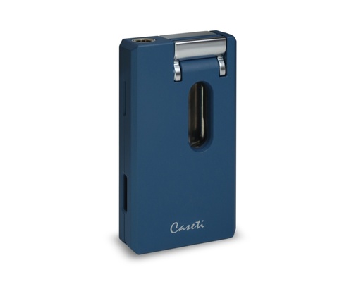 [CA5762] Lighter Caseti Single Jet V-Cut + Punch Blue Matt
