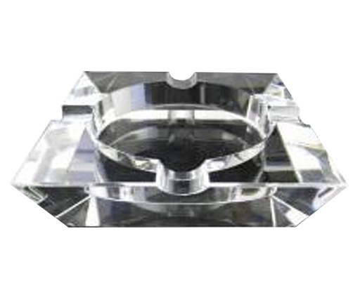 [ASH20] Cendrier Crystal Square 15cm 4 Supports