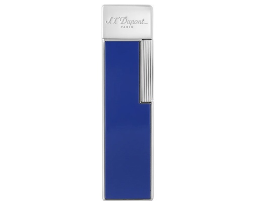 [030005] Lighter Dupont Twiggy Blue Lacquer Chrome