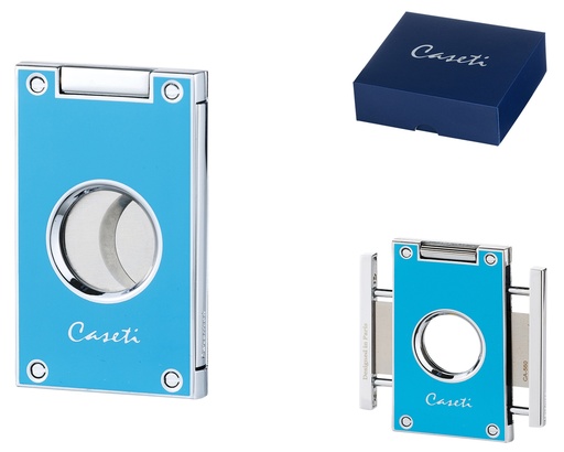 [CA5609] Cigar Cutter Caseti Paris 2 Blades Light Blue