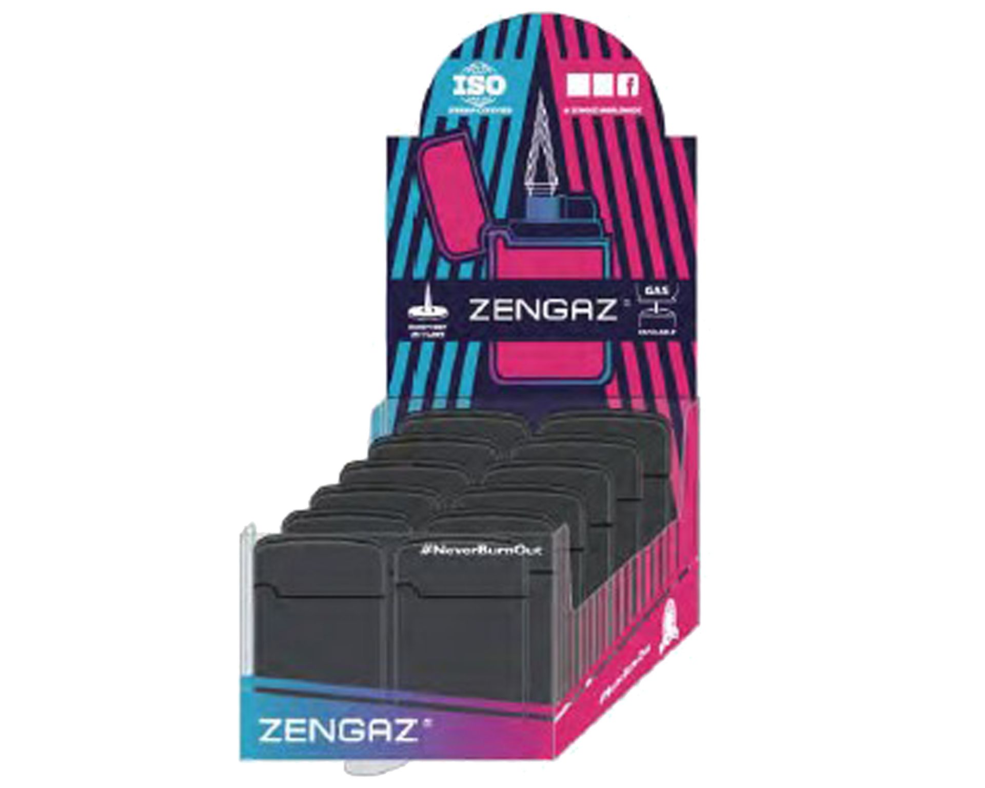 [97431EU] Briquet Zengaz ZL12 Royal Jet Noir Matte