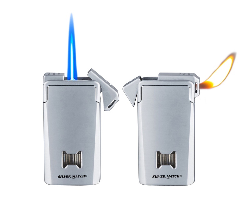 [40674382] Briquet Silver Match Chisinau Dual Flame Assorti