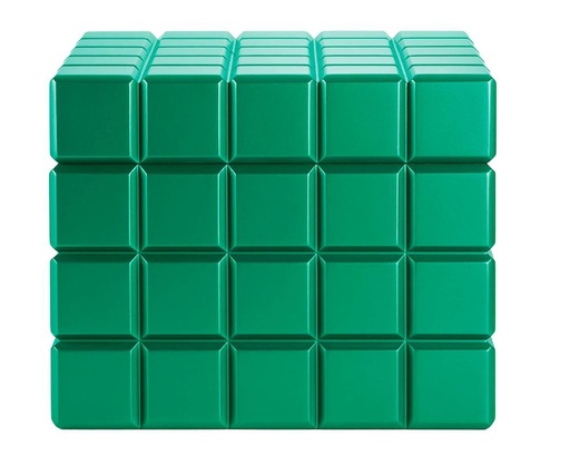 [HU125T5] Humidor Colibri Heritage Cube Groen - 60-80 Sigaren