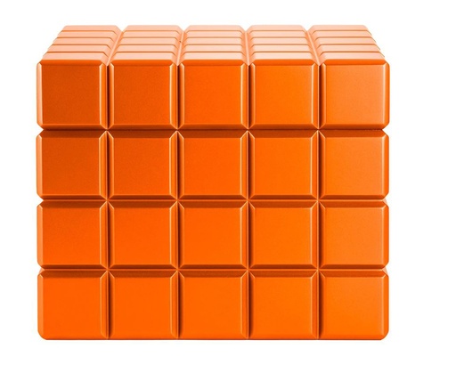[HU125T6] Humidor Colibri Heritage Cube Oranje - 60-80 Sigaren