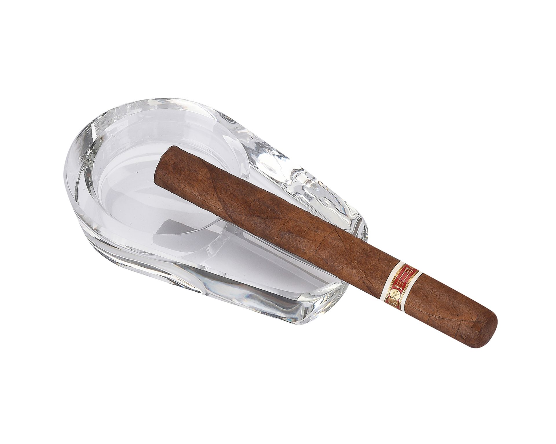 [40519140] Cendrier Cigare Silver Match Verre 