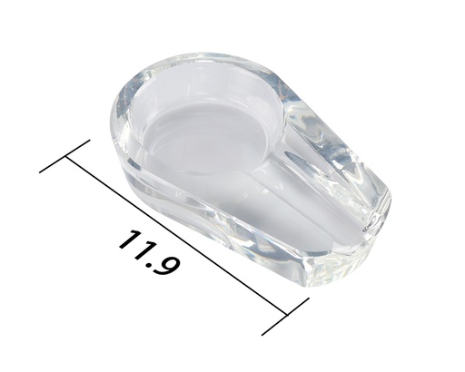 [40519140] Cendrier Cigare Silver Match Verre 