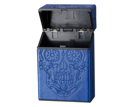 [40519125] Cigarette Case Champ Embossed Skull 20pcs