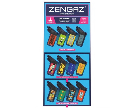 [91900EUV2] Lighter Zengaz ZL19 Seven Jet Cube Display S2