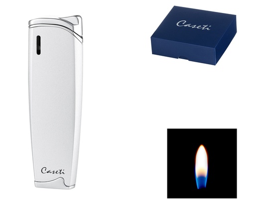 [281286] Aansteker Caseti Piezo Soft Flame Chrome Zilver Mat