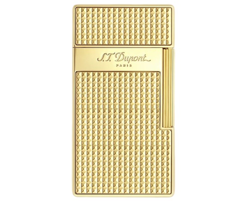 [025209] Lighter Dupont Biggy Diamond Head Gold