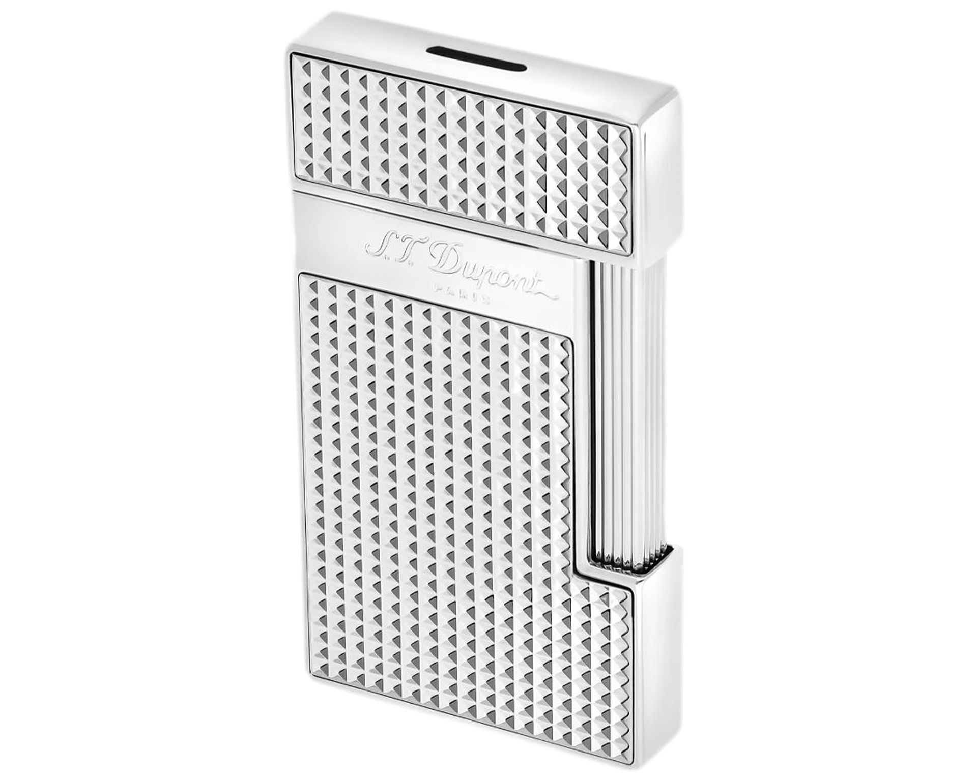 [028120] Briquet Dupont Slimmy Pointe de Diamant Chrome