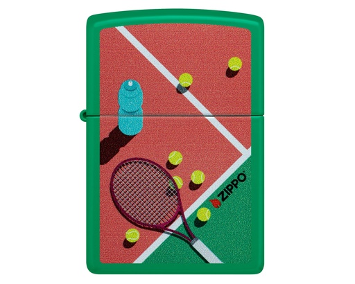 [60007374] Briquet Zippo Tennis Design Zippo Logo