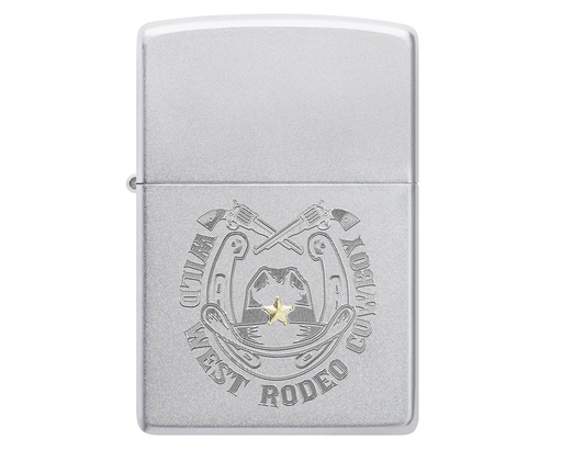 [60007379] Briquet Zippo Wild West Cowboy Design
