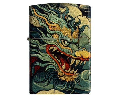 [60007436] Briquet Zippo Colourful Dragon Design