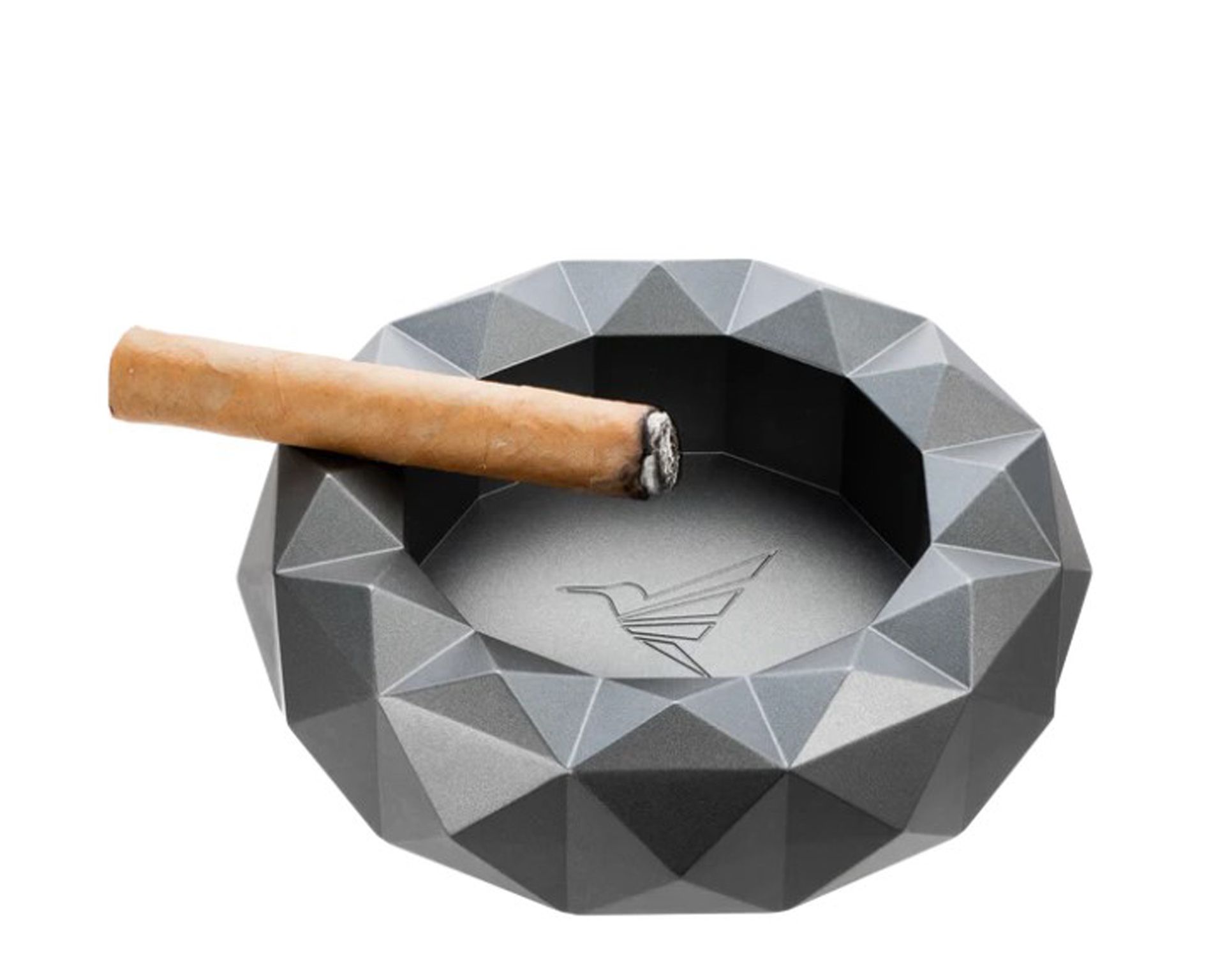 [AT300T2] Asbak Sigaar Colibri Quasar Rond Zilver