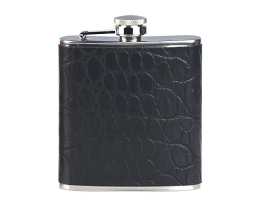 [Y241] Flacon Lubinski Croco Noir avec Entonnoir 6oz