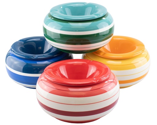 [27017] Cendrier Céramique Rond Couleur 22cm