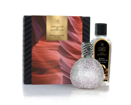 [LAMPGS13] AB Lamp Gift Frosted Rose + Rose & Vanilla Musk