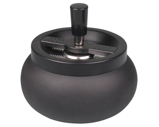 [502575] Asbak Bol Mat Zwart 13cm