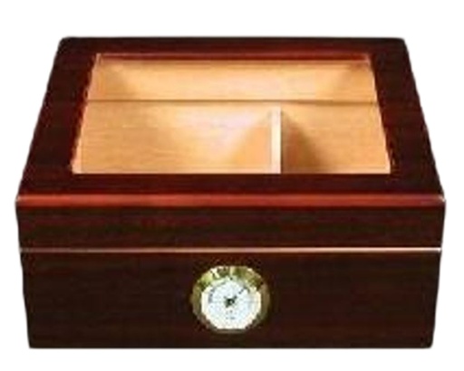 [CB30C] Humidor Walnut Glas - 30 Sigaren