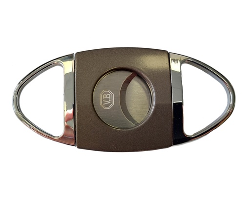 [CM010QS] Cigar Cutter VB Elegant Metal Gun Silver