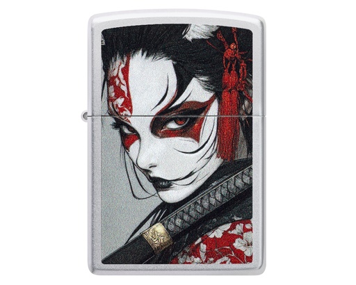 [60007516] Briquet Zippo Samurai Woman Design