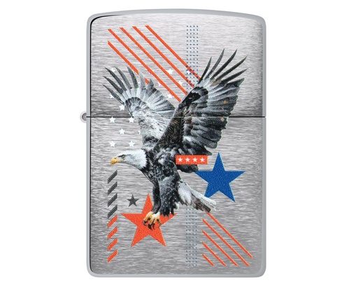 [60007531] Briquet Zippo Eagle and Stars Design
