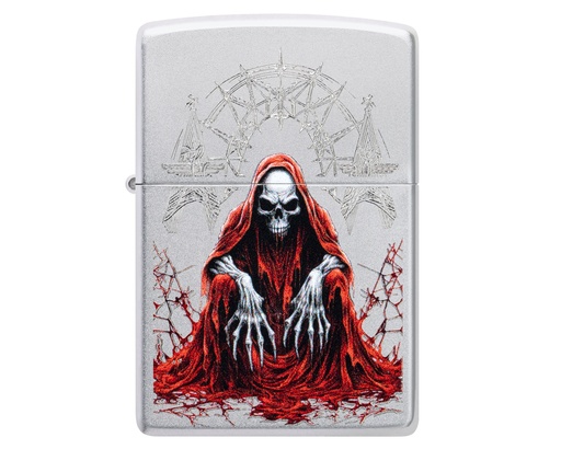 [60007576] Lighter Zippo Reaper Skull Design 