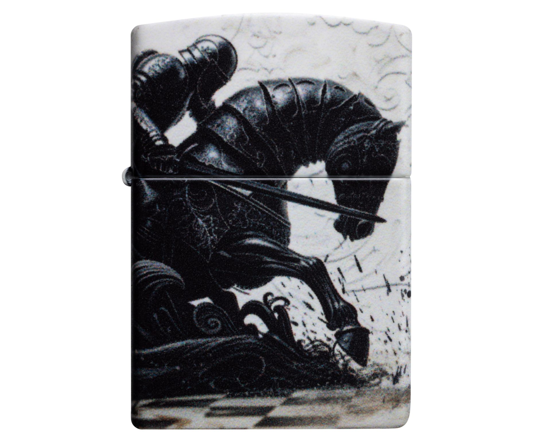 [60007589] Lighter Zippo Black Knight Design