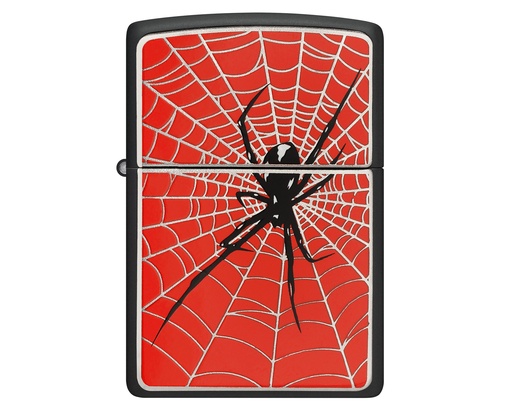 [2008088] Briquet Zippo Spider Web Red