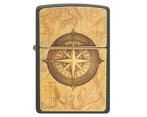 [2008093] Briquet Zippo Topgraphic Compass
