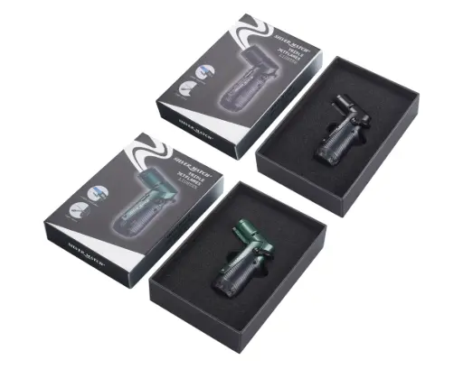 [40674380] Briquet Silver Match Skopje Triple Jetflame Cigar Tools