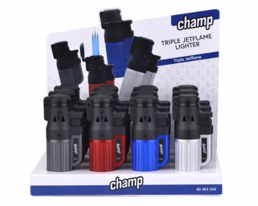 [40402334] Briquet Champ Triple Jetflame 
