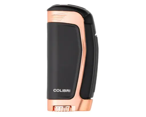 [LI235T3] Briquet Colibri E3 Triple Jet Noir/Rose