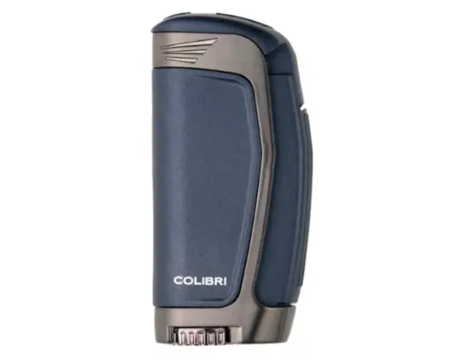 [LI235T6] Briquet Colibri E3 Triple Jet Bleu Marine