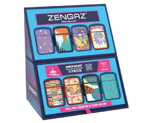 [97440EUS8] Aansteker Zengaz ZL12 Royal Jet Mini Cube S8