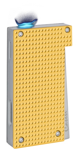 [CA55518] Briquet Caseti Flat Flame Diamond Jaune Matte