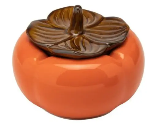 [506511] Ashtray Ceramic Pumpkin with Lid 10,5cm