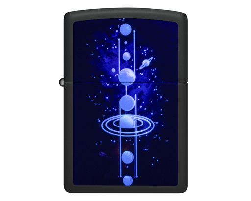 [60007698] Briquet Zippo Solar System Design