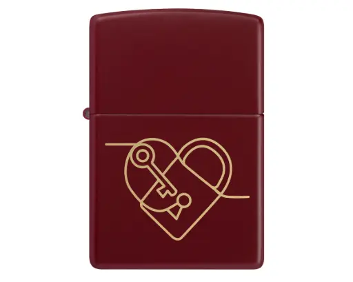 [60007666] Briquet Zippo Heart Locket Design 