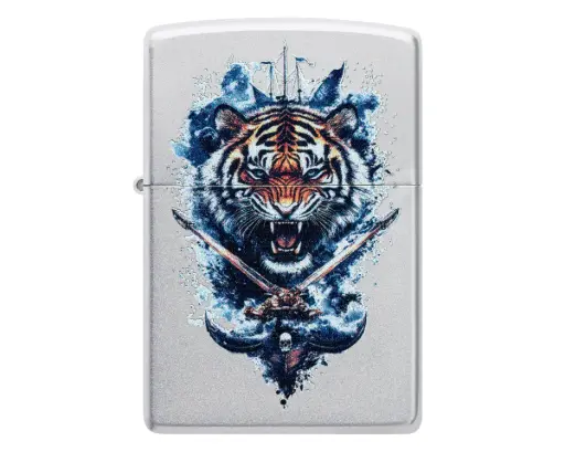 [60007639] Briquet Zippo Fierce Tiger Design