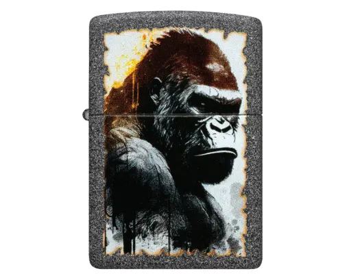 [60007643] Briquet Zippo Angry Gorilla Design
