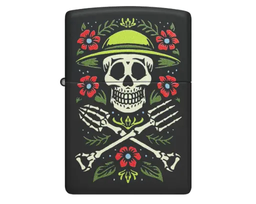 [60007716] Lighter Zippo Skull Gardener Design