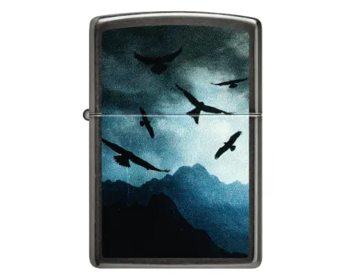 [60007659] Lighter Zippo Mountains and Hawks Design