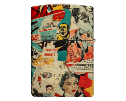 [60007652] Briquet Zippo Collage Design