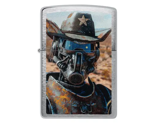 [60007656] Briquet Zippo Cowboy Robot Design