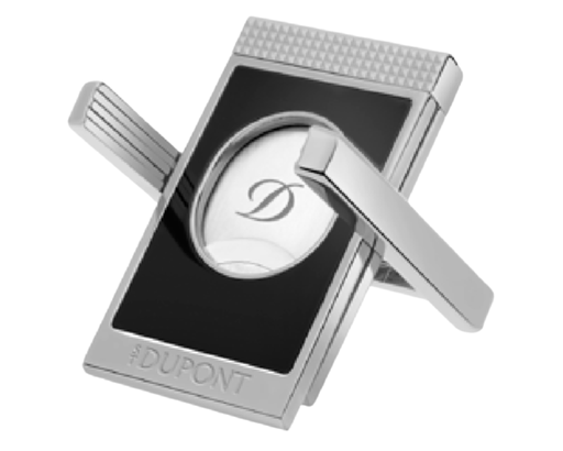 [003555] Cigar Cutter Dupont STD CUT Stand Black Chrome