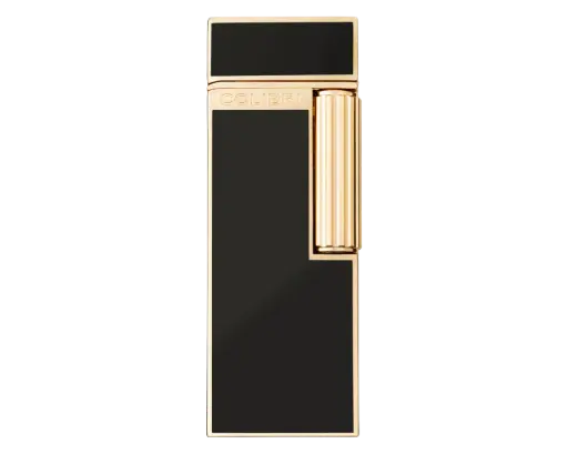 [LI220T2] Briquet Colibri Continental Soft Flame Noir/Doré