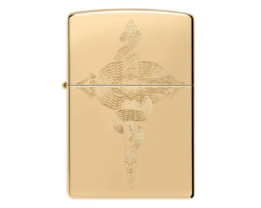 [60007831] Briquet Zippo Serpent Design